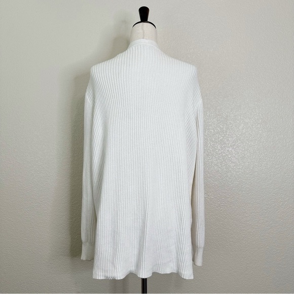 Madewell Nolan Open Front Ribbed Knit Women's Cardigan, Sz Large - Picture 8 of 13